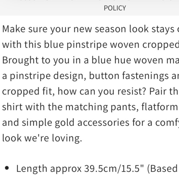 2 piece PLT Prettylittlething grey white woven cotton flax wide leg drawstring 8 - Picture 13 of 13